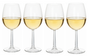 Set de verres a vin Cookinglife - Verres a vin blanc - Milena - 430ml - 4 pièces