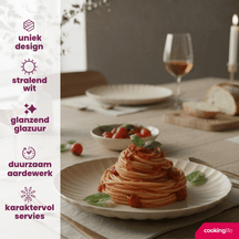 Assiettes à dîner Cookinglife Cardida Beige ø 26 cm - 6 pièces