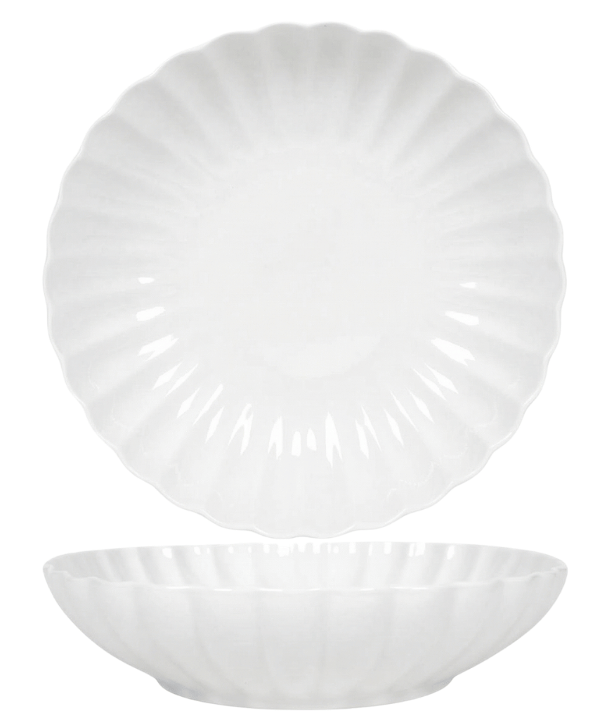 Assiettes creuses Cookinglife Flower Blanc ø 20 cm - 6 pièces