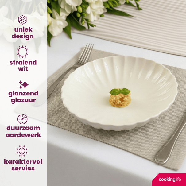 Set d'assiettes Cookinglife - Assiettes creuses - Cardida - Ø20cm - 6 pièces