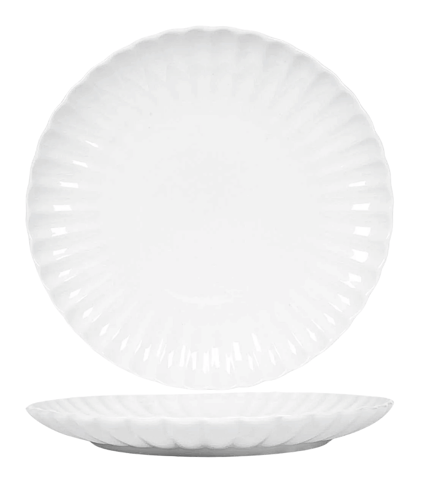 Assiettes à déjeuner / à dessert Cookinglife Cardida Off White ø 19,5 cm - 6 pièces