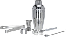 Set d'accessoires à cocktail Cookinglife - Shaker - en inox - 5 pièces