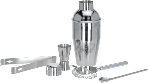 Set d'accessoires à cocktail Cookinglife - Shaker - en inox - 5 pièces