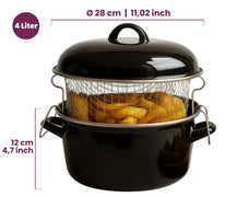 Friteuse Cookinglife - Friteuse émaillée - Cooking - Ø 24 cm
