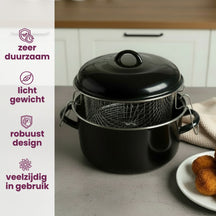 Friteuse Cookinglife - Friteuse émaillée - Cooking - Ø 24 cm
