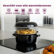 Friteuse Cookinglife - Friteuse émaillée - Cooking - Ø 24 cm