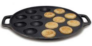 Poêle à poffertjes Cookinglife - en fonte - émaillée - Ø 24 cm