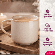 Set de mugs à café Cookinglife - Tasses à café - Serene - 330 ml - 4 pièces
