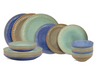 Set de vaisselle Cookinglife - Assiettes et bols - Aqua Maris - 18 pièces
