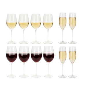 Set de verres à vin Cookinglife - Verres à champagne - 540 ml - 12 pièces