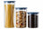 Ensemble de bocaux de conservation Cookinglife - Verre - ø 13 cm - 1,5 / 1,9 / 2,5 litres - 3 pièces