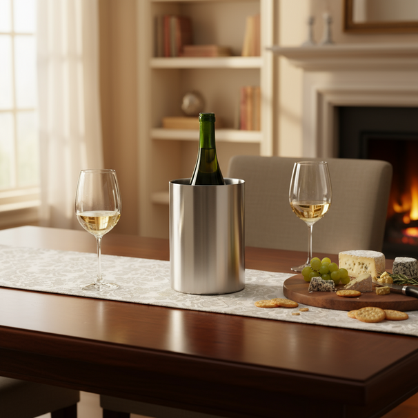 Seau a vin Cookinglife - Seau a champagne - en inox - 12 x 18 cm