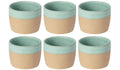 Costa Nova Tasses à café Arenito Aqua 200 ml - 6 pièces