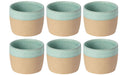 Costa Nova Tasses à café Arenito Aqua 200 ml - 6 pièces