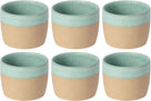 Costa Nova Tasses Arenito Aqua 360 ml - 6 pièces