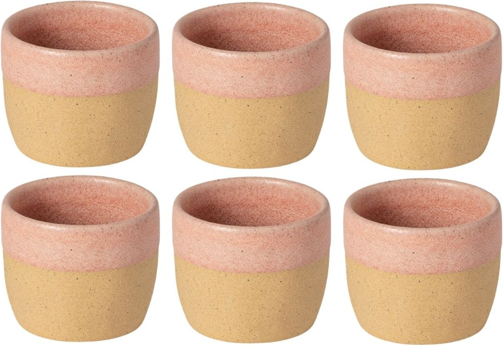 Costa Nova Tasses Arenito Mauve Rose 360 ml - 6 pièces