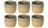 Costa Nova Tasses à café Arenito Sage Green 200 ml - 6 pièces