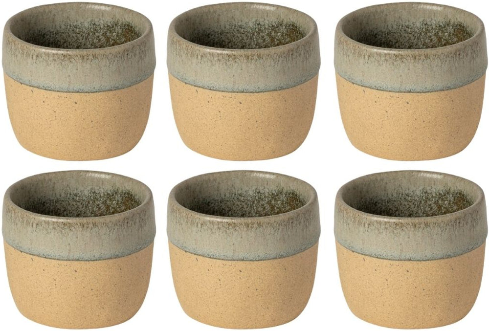 Costa Nova Tasses Arenito Sage Green 360 ml - 6 pièces