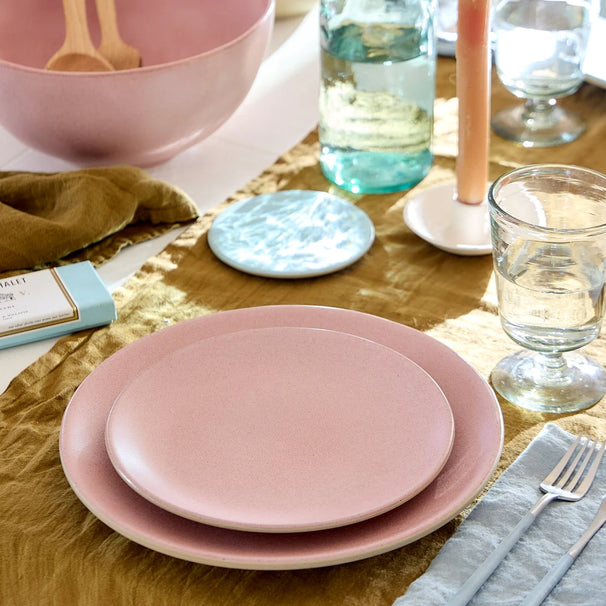 Costa Nova Assiettes à petit déjeuner / Assiettes à dessert Arenito Mauve Rose ø 22 cm - 6 pièces