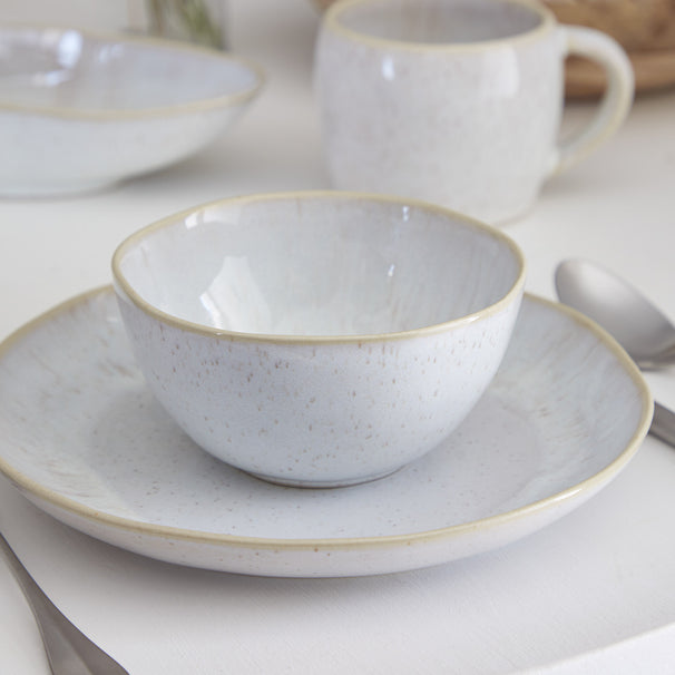 Costa Nova Assiettes à petit-déjeuner / Assiettes à dessert Casafina Eivissa Sand Beige ø 22 cm - 6 pièces