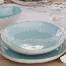 Costa Nova Assiettes profondes / Assiettes à pâtes Casafina Eivissa Sea Blue ø 23 cm - 6 pièces