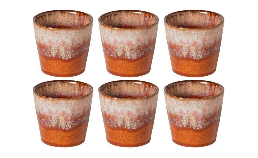 Costa Nova Espresso Tasses Casafina Poterie Caramel-Latte 80 ml - 6 pièces