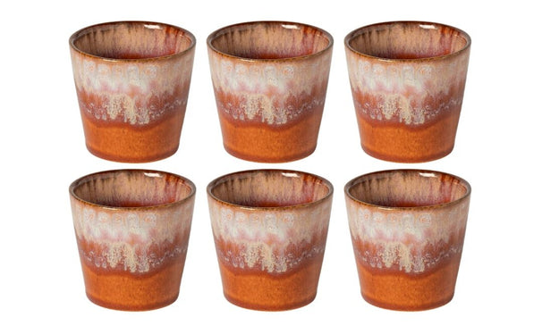 Costa Nova Espresso Tasses Casafina Poterie Caramel-Latte 80 ml - 6 pièces
