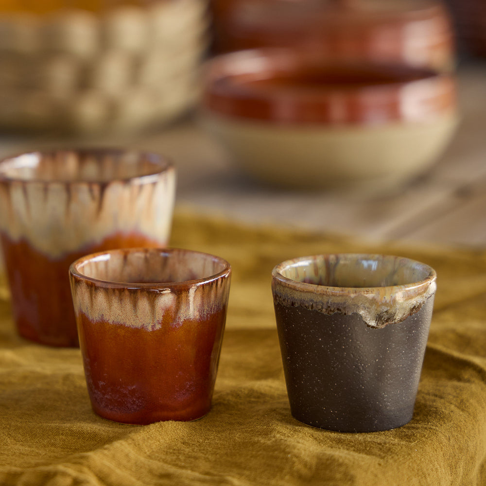 Costa Nova Espresso Tasses Casafina Poterie Caramel-Latte 80 ml - 6 pièces