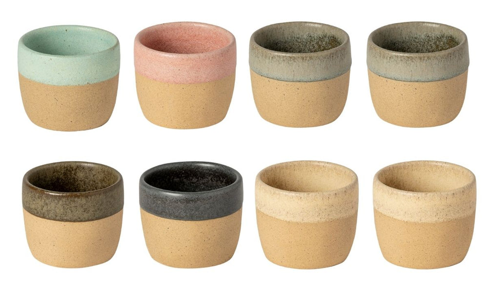 Costa Nova Tasses à espresso Arenito Multicolore 65 ml - 8 pièces - Boîte cadeau