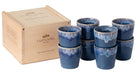 Costa Nova Tasses à espresso Grespresso Denim 80 ml - 8 pièces - Coffret cadeau