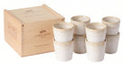 Costa Nova Tasses à espresso Grespresso White 80 ml - 8 pièces - Boîte cadeau