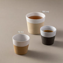 Tasses à espresso Costa Nova Grespresso Nature 80 ml - 8 pièces - Coffret cadeau