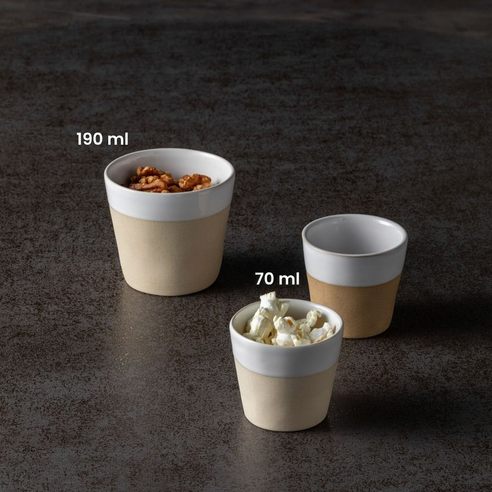 Tasses à espresso Costa Nova Grespresso Nature 80 ml - 8 pièces - Coffret cadeau