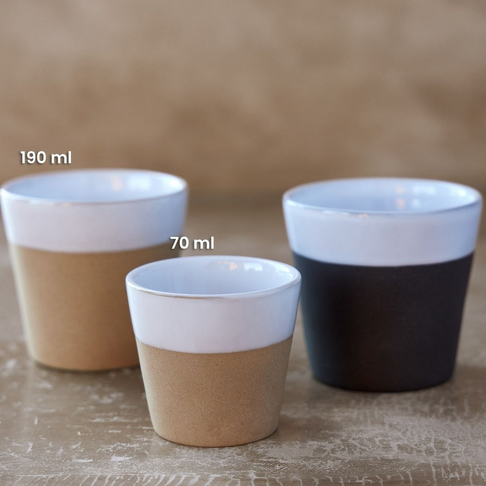 Tasses à café Costa Nova Grespresso Nature 190 ml - 8 pièces - Coffret cadeau
