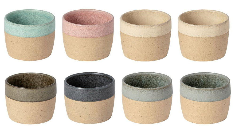 Costa Nova Tasses à café Arenito Multicolore 200 ml - 8 pièces - Boîte cadeau