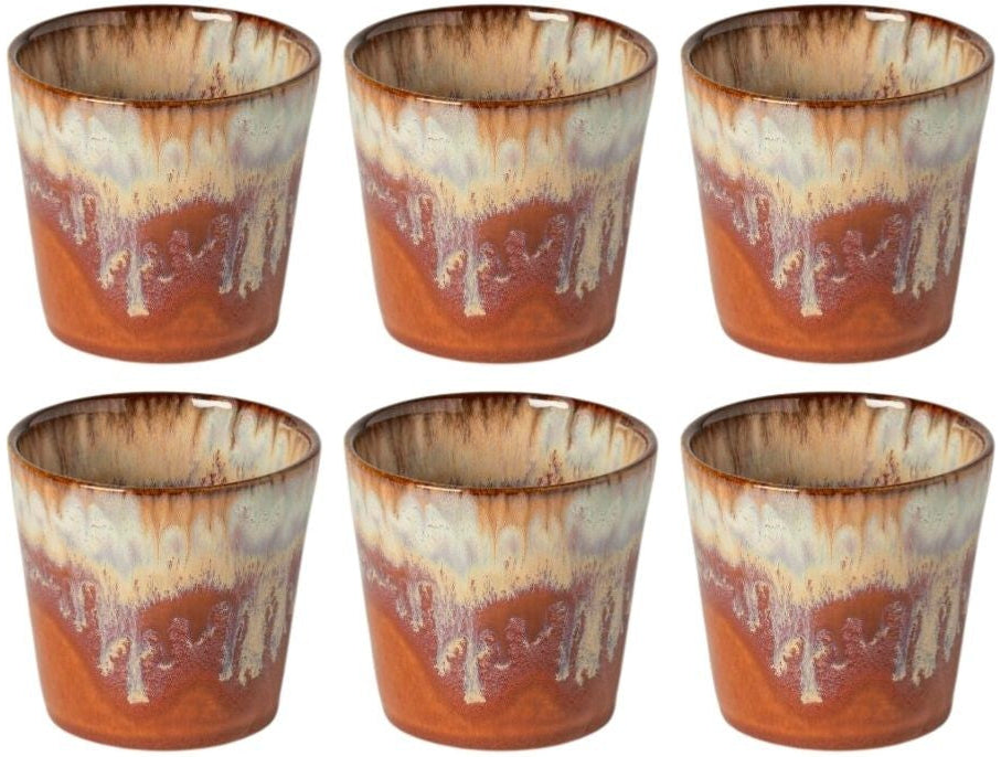 Costa Nova Tasses à café Casafina Poterie Caramel-Latte 190 ml - 6 pièces