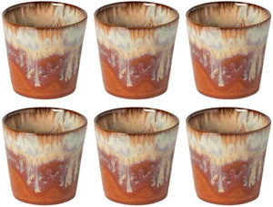 Costa Nova Tasses à café Casafina Poterie Caramel-Latte 190 ml - 6 pièces