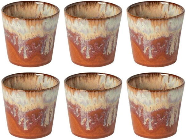 Costa Nova Tasses à café Casafina Poterie Caramel-Latte 190 ml - 6 pièces