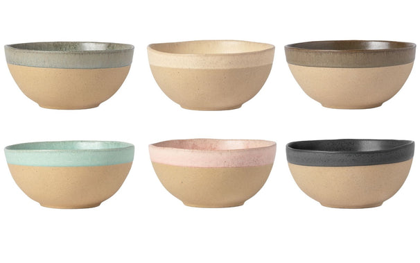 Costa Nova bols à soupe / bols Arenito multicolore ø 16 cm - 6 pièces