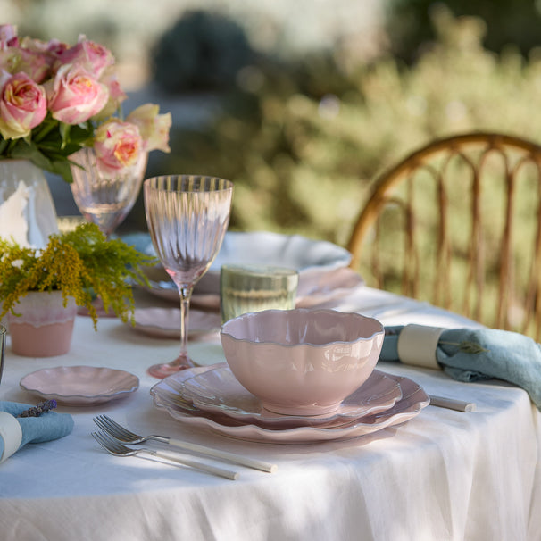 Costa Nova Assiettes à petit-déjeuner / Assiettes à dessert Rosa Rosé Pink ø 22 cm - 6 pièces