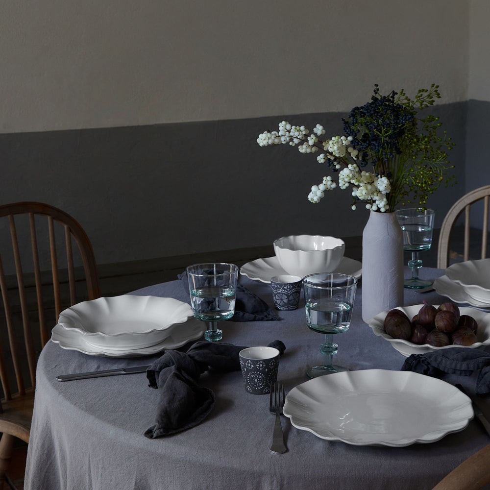 Costa Nova Assiettes à dîner Rosa White ø 28 cm - 6 pièces