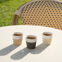 Tasses à espresso Costa Nova Grespresso Nature 80 ml - 8 pièces - Coffret cadeau