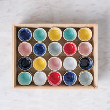 Costa Nova Espresso Tasses Grespresso Multicolore 80 ml - 40 pièces - Coffret cadeau