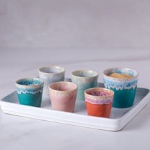 Costa Nova Espresso Tasses Grespresso Multicolore 80 ml - 40 pièces - Coffret cadeau