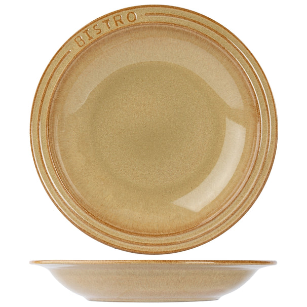 Assiettes creuses / Assiettes à pâtes Cosy & Trendy Bistro Mustard Yellow ø 26 cm - 6 pièces