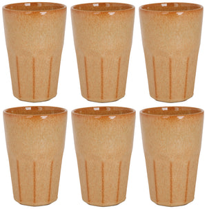 Tasses à Latte Macchiato Cosy & Trendy Bistro Mustard Yellow 450 ml - 6 pièces