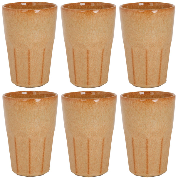 Tasses à Latte Macchiato Cosy & Trendy Bistro Mustard Yellow 450 ml - 6 pièces