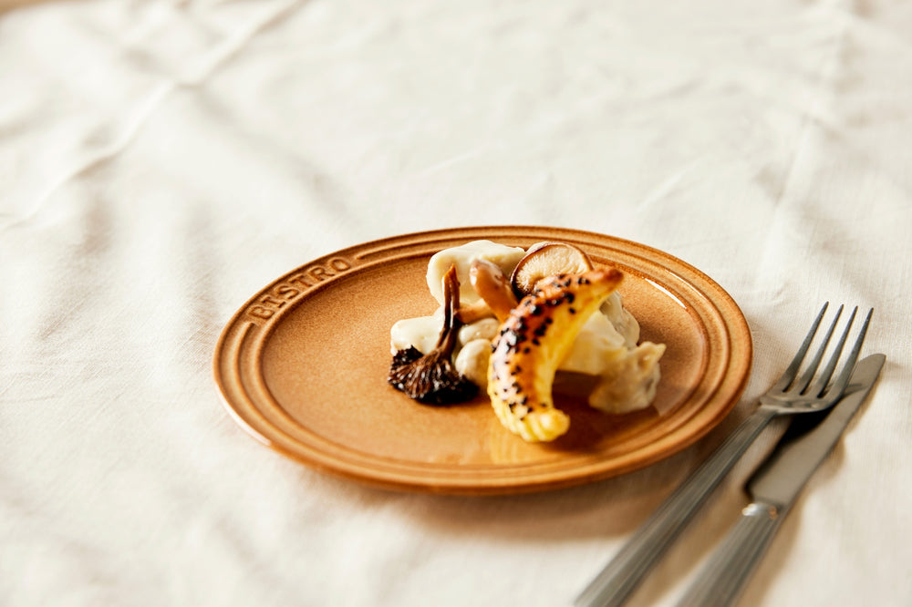 Service de table Cosy & Trendy Bistro Mustard Yellow 18 pièces / 6 personnes - 6 assiettes à dîner, 6 assiettes à petit-déjeuner & 6 bols