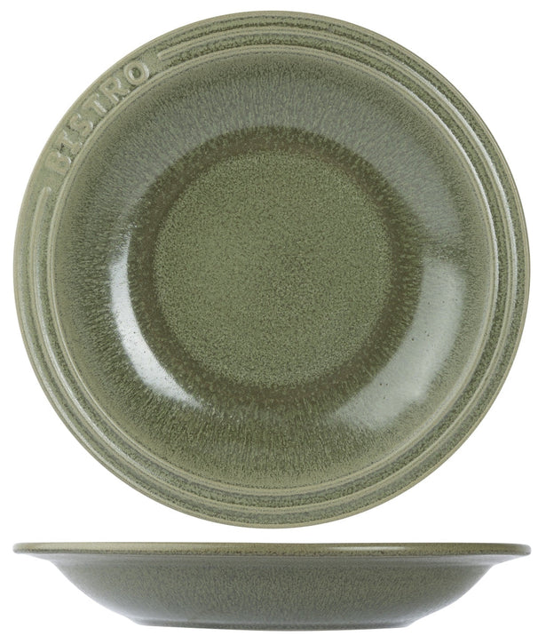 Assiettes creuses / Assiettes à pâtes Cosy & Trendy Bistro Thyme Green ø 26 cm - 6 pièces