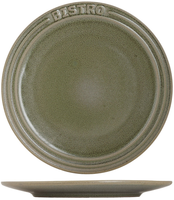 Assiettes plates Cosy & Trendy Bistro Thyme Green ø 28 cm - 6 pièces